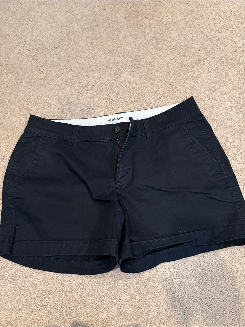 Old Navy Women's black Chino Bermuda Shorts